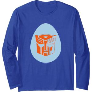 imageTransformers Autobot Egg Happy Easter Long Sleeve TShirtRoyal Blue