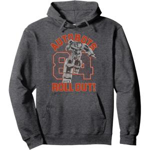 imageTransformers Autobots Roll Out 84 Vintage Collegiate Pullover HoodieDark Heather Grey