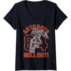 imageTransformers Autobots Roll Out 84 Vintage Collegiate VNeck TShirtBlack