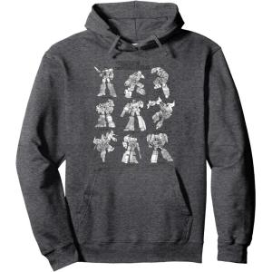 imageTransformers Autobots Textbook Sketches Stack Pullover HoodieDark Heather Grey