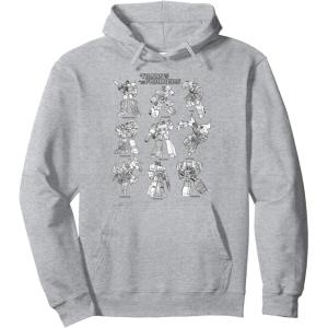 imageTransformers Autobots Textbook Sketches Stack Pullover HoodieHeather Grey