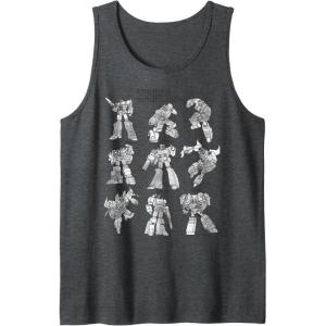 imageTransformers Autobots Textbook Sketches Stack Tank TopDark Heather Grey
