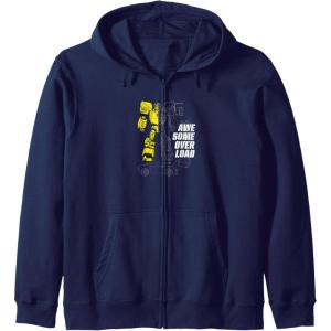 imageTransformers Bumblebee Awesome Overload Split Zip HoodieNavy Blue