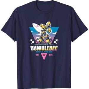 imageTransformers Bumblebee Chill Vibes Portrait TShirtNavy Blue
