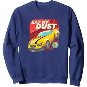 imageTransformers Bumblebee Eat My Dust 84 Portrait SweatshirtNavy Blue