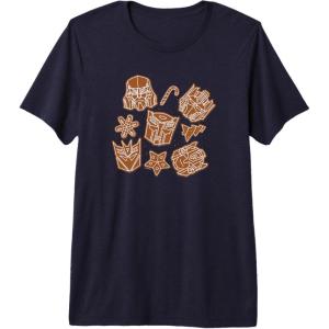 imageTransformers Christmas Gingerbread Cookies Premium TShirtNavy Blue