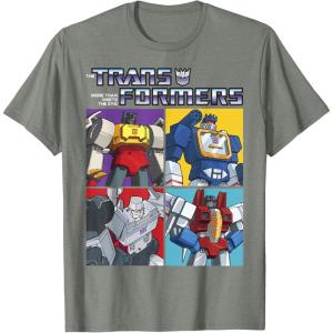 imageTransformers Decepticon Retro Vintage Color Box Panels TShirtOlive Heather