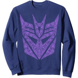 imageTransformers Decepticons Purple Icon Filled Logo SweatshirtNavy Blue
