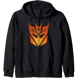 imageTransformers Halloween Decepticon Glow Carving Zip HoodieBlack