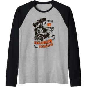 imageTransformers Halloween This Is My Halloween Disguise Raglan Baseball TeeBlackAthletic Heather