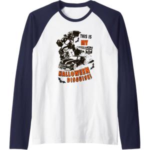 imageTransformers Halloween This Is My Halloween Disguise Raglan Baseball TeeNavy BlueWhite