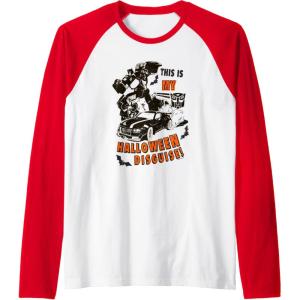 imageTransformers Halloween This Is My Halloween Disguise Raglan Baseball TeeRedWhite