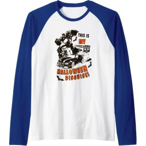 imageTransformers Halloween This Is My Halloween Disguise Raglan Baseball TeeRoyal BlueWhite