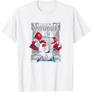 imageTransformers Optimus Prime Autobots Never Give Up TShirt SmallWhite
