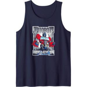 imageTransformers Optimus Prime Autobots Never Give Up Tank TopNavy Blue