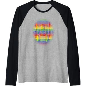 imageTransformers Pride Rainbow Transformer Graphic Egg Raglan Baseball TeeBlackAthletic Heather