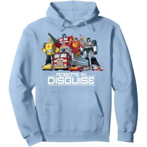 imageTransformers Robots In Disguise Vintage Retro Autobots Group Pullover HoodieDusty Blue