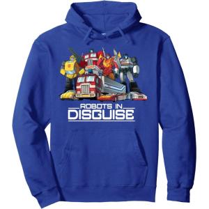 imageTransformers Robots In Disguise Vintage Retro Autobots Group Pullover HoodieRoyal Blue