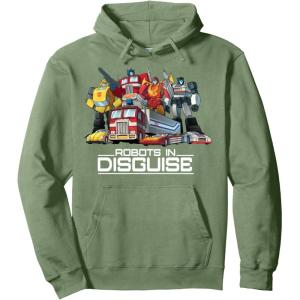 imageTransformers Robots In Disguise Vintage Retro Autobots Group Pullover HoodieSage Green