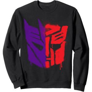 imageTransformers War For Cybertron Spray Paint Split Logo SweatshirtBlack