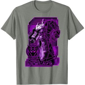 imageTransformers War for Cybertron Megatron Portrait TShirt SmallOlive Heather