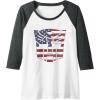 imageTransformers Autobots American Flag Logo Raglan Baseball TeeDark Heather GreyWhite