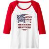 imageTransformers Autobots American Flag Logo Raglan Baseball TeeRedWhite