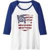 imageTransformers Autobots American Flag Logo Raglan Baseball TeeRoyal BlueWhite