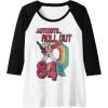 imageTransformers Autobots Retro Roll Out 84 Rainbow Stripe Raglan Baseball TeeBlackWhite
