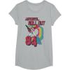 imageTransformers Autobots Retro Roll Out 84 Rainbow Stripe TShirtHeather Grey