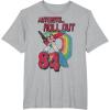 imageTransformers Autobots Retro Roll Out 84 Rainbow Stripe TShirtHeather Grey