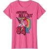 imageTransformers Autobots Retro Roll Out 84 Rainbow Stripe TShirtPink Heather