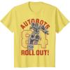 imageTransformers Autobots Roll Out 84 Vintage Collegiate TShirtLemon Yellow