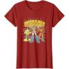 imageTransformers Autobots Trio Retro Cartoon Group Shot TShirtCranberry Red
