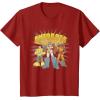imageTransformers Autobots Trio Retro Cartoon Group Shot TShirtCranberry Red