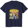 imageTransformers Autobots Trio Retro Cartoon Group Shot TShirtNavy Blue