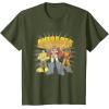 imageTransformers Autobots Trio Retro Cartoon Group Shot TShirtOlive Green