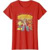 imageTransformers Autobots Trio Retro Cartoon Group Shot TShirtRed