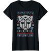 imageTransformers Christmas Autobots Retro Ugly Sweater Style TShirtBlack