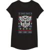 imageTransformers Christmas Autobots Retro Ugly Sweater Style TShirtBlack