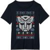 imageTransformers Christmas Autobots Retro Ugly Sweater Style TShirtBlack