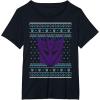 imageTransformers Christmas Retro Decepticon Ugly Sweater Style TShirtBlack