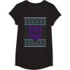 imageTransformers Christmas Retro Decepticon Ugly Sweater Style TShirtBlack