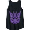 imageTransformers Decepticons Purple Icon Filled Logo Tank TopBlack