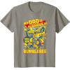imageTransformers Fathers Day Bumblebee My Dad is Brave TShirtSlate Grey
