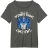 imageTransformers Halloween This is My Optimus Prime Costume TShirtAsphalt Grey