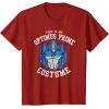 imageTransformers Halloween This is My Optimus Prime Costume TShirtCranberry Red