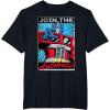 imageTransformers Optimus Prime Join The Autobots Retro Poster TShirt SmallBlack