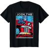 imageTransformers Optimus Prime Join The Autobots Retro Poster TShirt SmallBlack