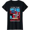 imageTransformers Optimus Prime Join The Autobots Retro Poster TShirt SmallBlack